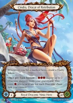 Cindra, Dracai of Retribution (Alternate Art Rainbow Foil)