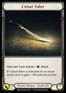 Cintari Saber (Cold Foil)