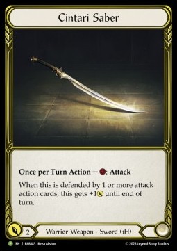 Cintari Saber (Cold Foil Golden)