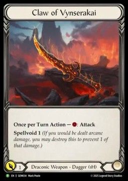 Claw of Vynserakai (Cold Foil)