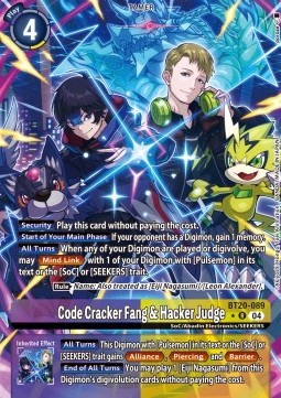 Code Cracker Fang & Hacker Judge (BT20-089) (V.2)
