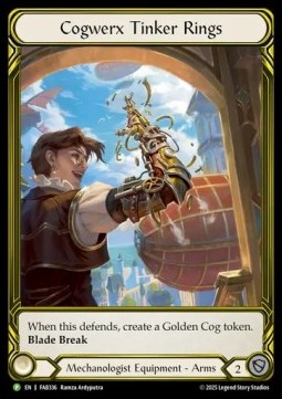 Cogwerx Tinker Rings (Cold Foil Golden)