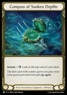 Compass of Sunken Depths (Cold Foil Golden)