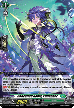 Conceited Noble, Philander [D-Format] (V.1 - Trial Deck)