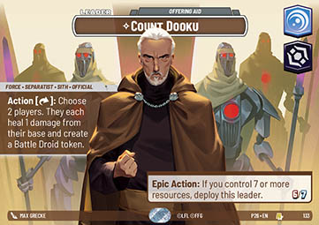 Count Dooku, Offering Aid
