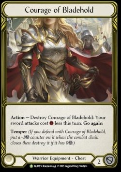 Courage of Bladehold (Cold Foil Golden)