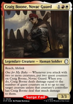 Craig Boone, Novac Guard