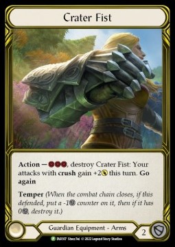 Crater Fist (Cold Foil Golden)