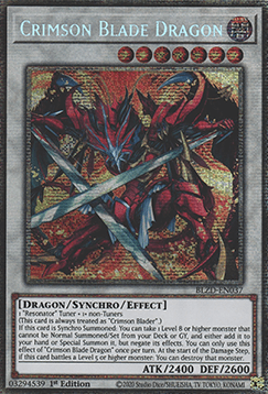 Crimson Blade Dragon (V.2 - Starlight Rare)