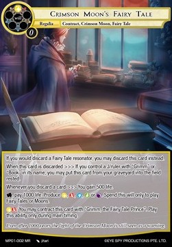 Crimson Moon's Fairy Tale // Grimm, Crown of the Crimson Moon (V.1 - Marvel Rare)