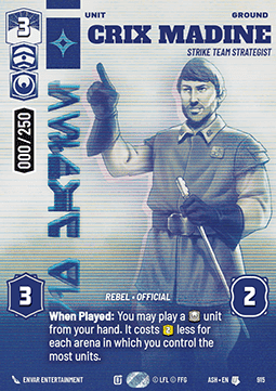 Crix Madine, Strike Team Strategist (V.5)