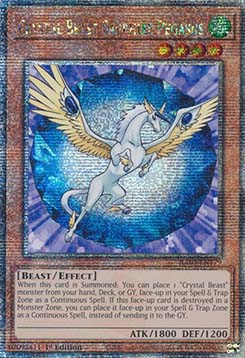 Crystal Beast Sapphire Pegasus (V.2 - Quarter Century Secret Rare)