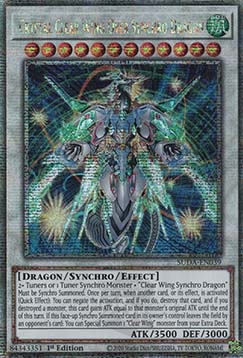 Crystal Clear Wing Over Synchro Dragon (V.2 - Quarter Century Secret Rare)