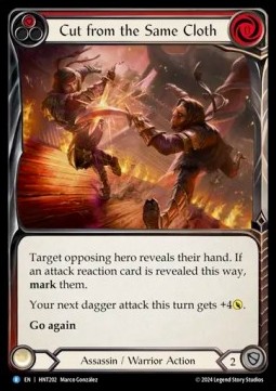 Cut from the Same Cloth (Red) (Rainbow Foil)