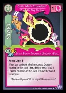 Cutie Mark Crusaders *Ponyville Flag Carriers* // Cutie Mark Crusaders *Ponyville Flag Carriers* (V.2 - Foil)