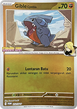 Cynthia's Gible  (SV-P/ID 252)