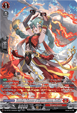 Dancing Princess of Elegant Flames, Justina [D-Format] (V.3 - Silver Rare)
