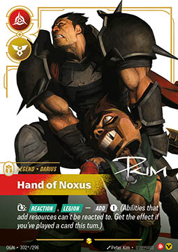 Darius, Hand of Noxus (V.3 - Signed Showcase)