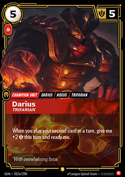 Darius, Trifarian (V.2 - Showcase)