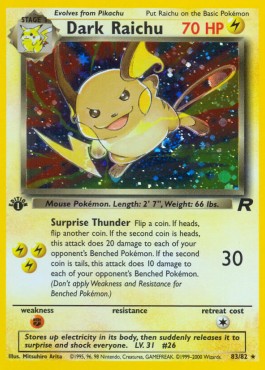 Dark Raichu  (TR 83)