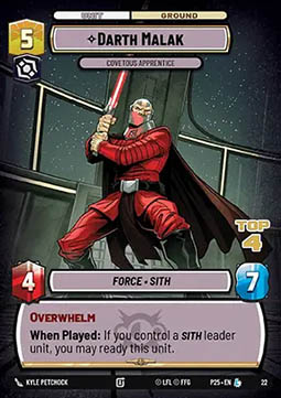Darth Malak, Covetous Apprentice (V.2)