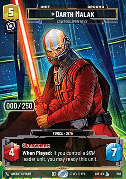 Darth Malak, Covetous Apprentice (V.5)