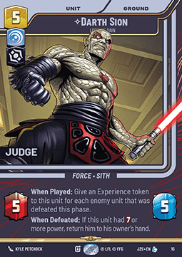 Darth Sion, Lord of Pain