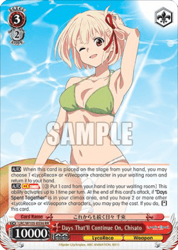 Days That'll Continue On, Chisato (V.1 - Double Rare)