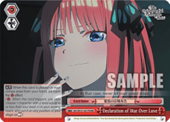 Declaration of War Over Love (V.2 - Triple Rare)