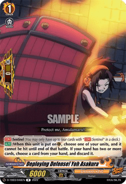Deploying Defense! Yoh Asakura [D Format] (V.1 - Rare)