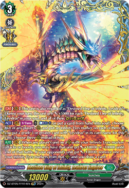 Destined King of Infinity, Levidras Empireo [D-Format] (V.2 - Double Frame Rare)