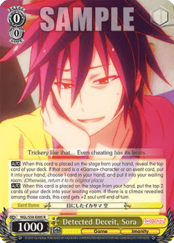Detected Deceit, Sora