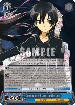 Determination with Life on the Line, Kirito (V.2 - Triple Rare)