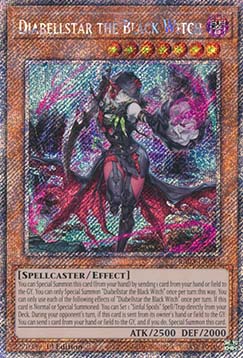 Diabellstar the Black Witch (V.4 - Platinum Secret Rare)