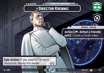 Director Krennic, Amidst My Achievement (V.2)