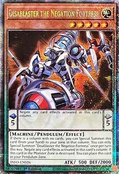 Disablaster the Negation Fortress (V.2 - Quarter Century Secret Rare)