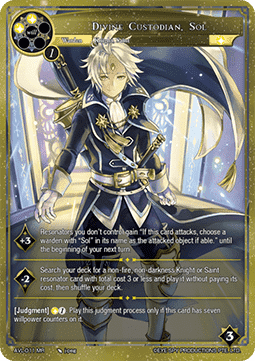 Divine Custodian, Sol // Sol, Angel of Divine Virtue
