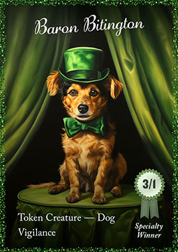 Dog Token (Green 3/1)