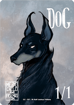 Dog Token (W 1/1) // Cat Token (G 1/1)