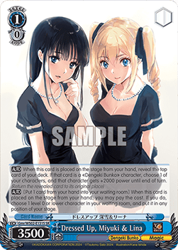 Dressed Up, Miyuki & Lina (V.2 - Super Rare)