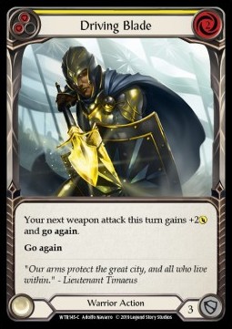Driving Blade (Yellow) (Rainbow Foil)