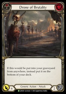 Drone of Brutality (Red) (Cold Foil)