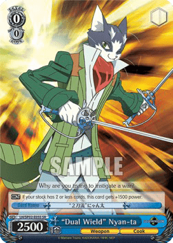 "Dual Wield" Nyan-ta (V.2 - Super Rare)