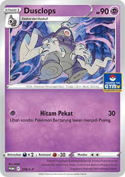 Dusclops  (S-P/ID 278)