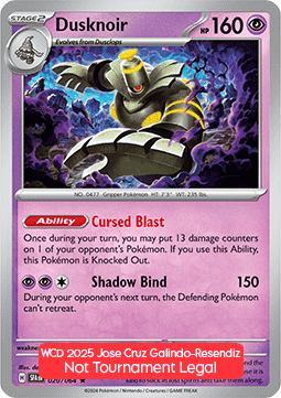 Dusknoir  (WCD25 020)