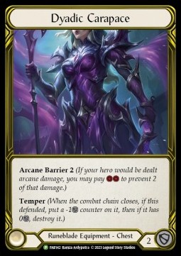 Dyadic Carapace (Cold Foil Golden)