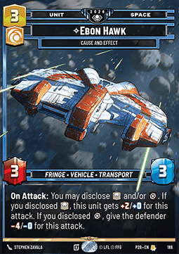 Ebon Hawk, Cause and Effect