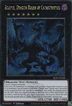 Eclipse, Dragon Ruler of Catastrophes (V.2 - Quarter Century Secret Rare)