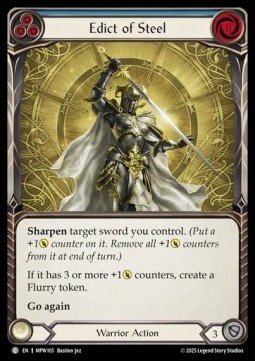 Edict of Steel (Blue) (Rainbow Foil)