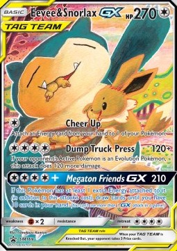 Eevee & Snorlax GX  (SM 169)